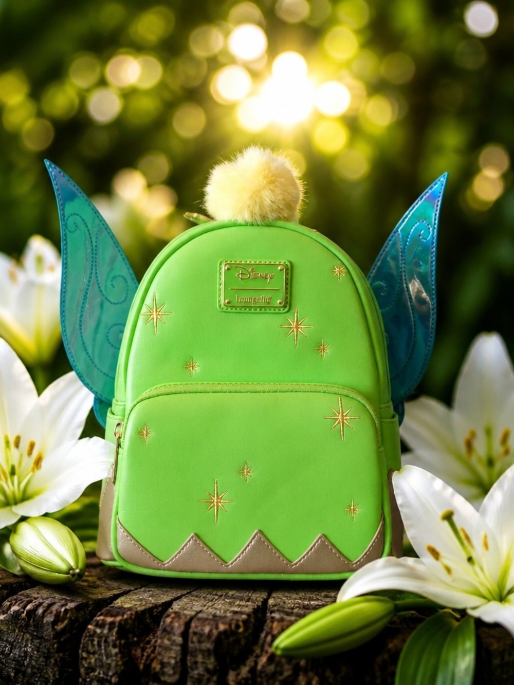 Loungefly Disney Peter Pan Tinker Bell Wings Figural Mini Backpack